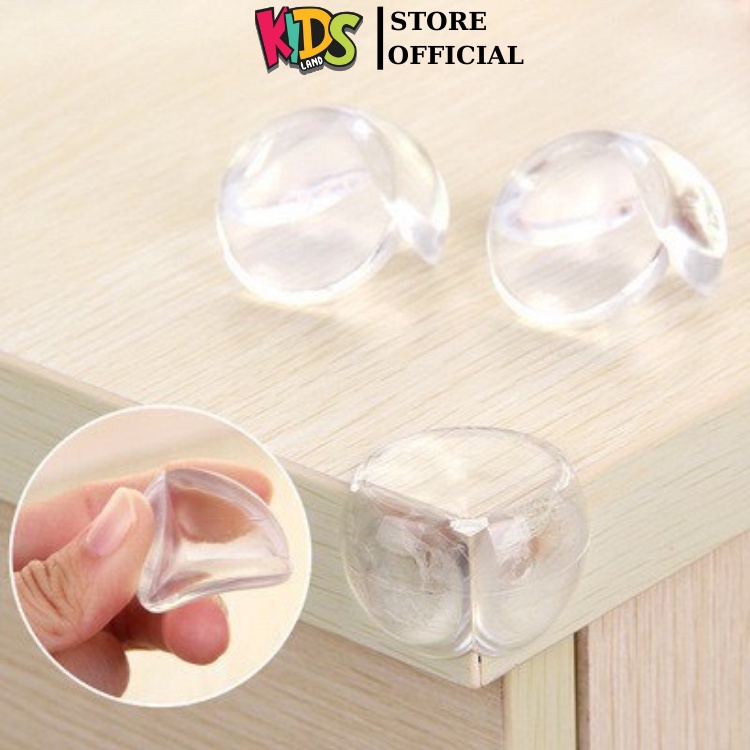 Miếng Bịt Góc Bàn Cạnh Bàn Siêu Bám Dính Chất Lượng Cao Trong suốt Không Mùi Nhựa Chống Va Đập