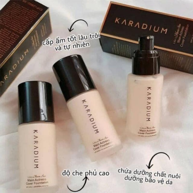 Kem nền lọ Karadium 30ml che phủ tốt