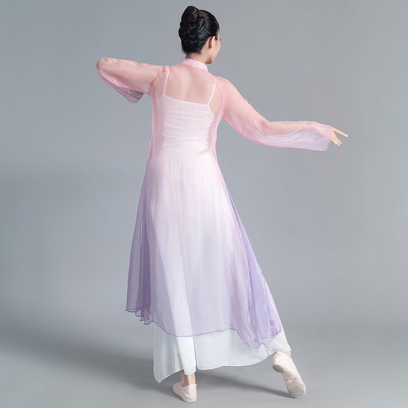 Bộ Trang Phục Biểu Diễn Múa Quạt Ba Mảnh 08.04 Phong Cách Cổ Điển Cho Nữ