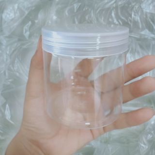 HŨ NHỰA MICA NẮP VẶN TRẮNG 200ml(ko có nắp lót)