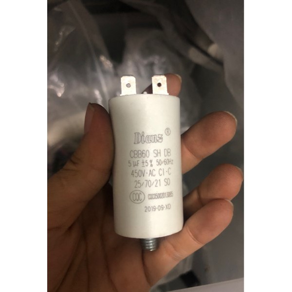 Tụ điện Dianz CBB60 5μF ±5%, 450VAC, 5uF-450VAC jack