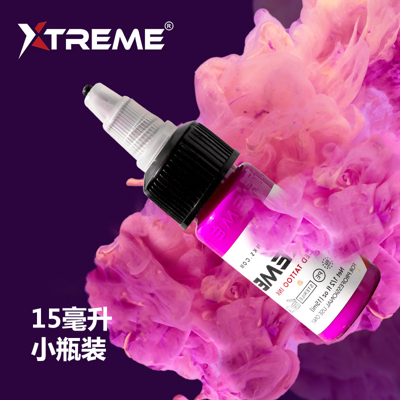 Mực nhập khẩu hình xăm Xtreme từ Mỹ, 1 / 2 ounce, có sẵn 60 màu. tc7 America, ounce, có sẵn.