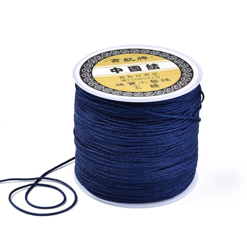 1 Cuộn Dây Nylon Màu Đen Đường Kính 0.8mm Dùng Làm Đồ Trang Sức