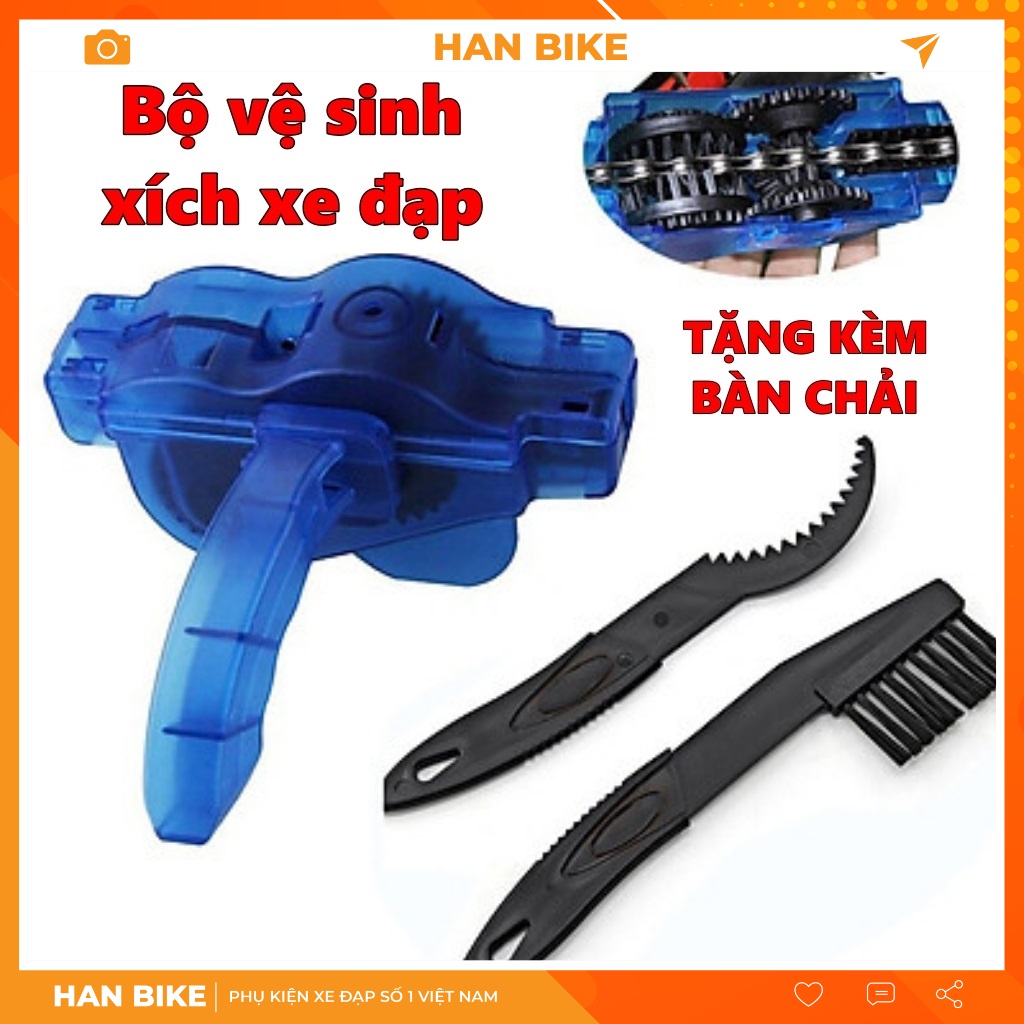 Vệ Sinh Xích Xe Đạp - Bộ Rửa Xích Xe Đạp Full Box Tiện Lợi Không Bẩn Tay