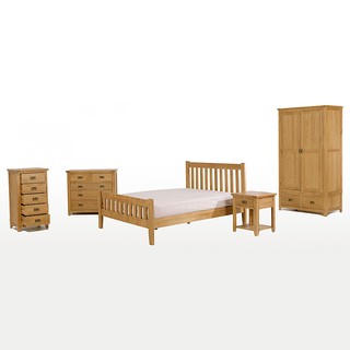 Tủ 5 ngăn kéo ngang Rustic gỗ sồi