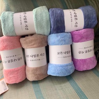 Khăn tắm lông cừu Hàn Quốc 70x140cm ( màu ngẫu nhiên)