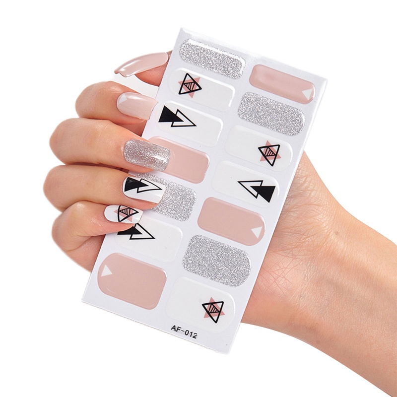 Miếng Dán Gel Kim Tuyến Trang Trí Móng Tay DIY