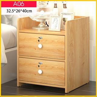 KỆ GỖ ĐẦU GIƯỜNG ĐỂ ĐỒ TIỆN ÍCH 2 NGĂN GỖ MDF SIÊU BỀN- Táp gỗ đầu giường 2 ngăn kéo