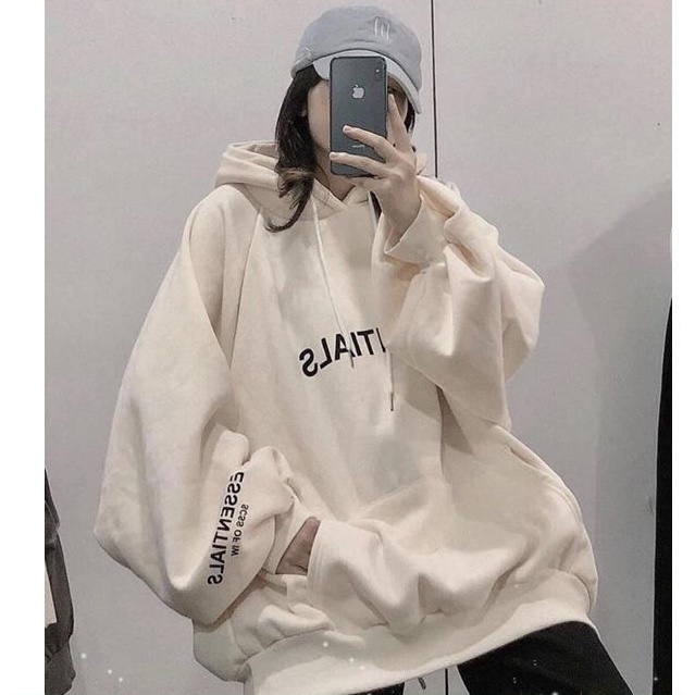 Áo Khoác Hoodie Nỉ Có Mũ Form Rộng ESSENTIALS Nhiều Màu Unisex Nam Nữ Ulzzang