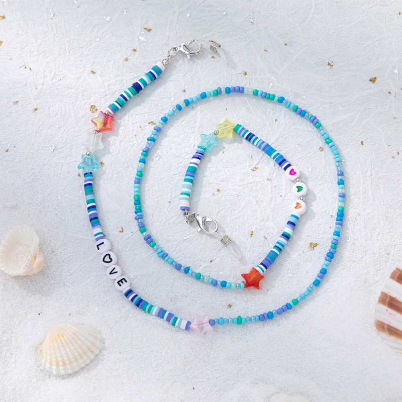 Dây Chuỗi Hạt Nhiều Màu Sắc Đeo Kính Mát Thời Trang Cho Nữ