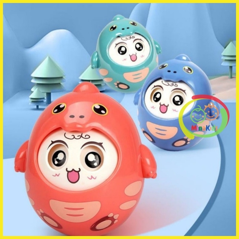 Con Lật Đật Cho Bé Hình Khủng Long Đáng Yêu Phát Nhạc Đồ Chơi Nhựa ABS An Toàn LD05