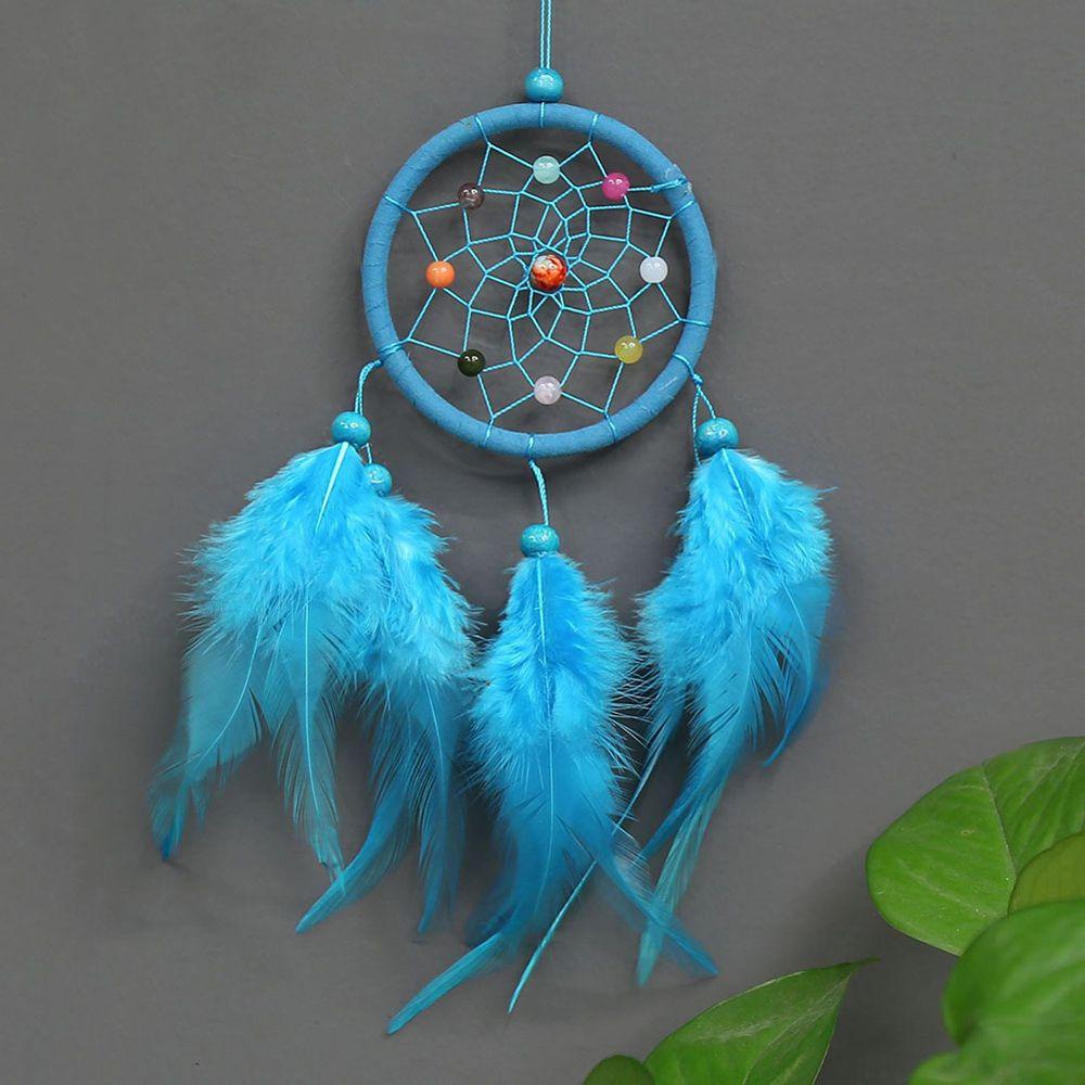 Dreamcatcher Đính Lông Vũ Treo Trang Trí Xe Hơi