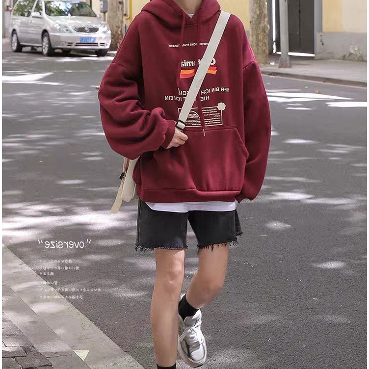 Áo nỉ CALIFORNIA có mũ phối tay bồng trẻ trung năng động - Moon Unisex | BigBuy360 - bigbuy360.vn