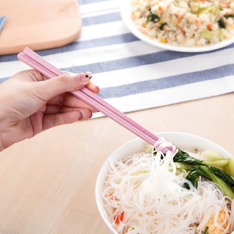 Đũa ăn bằng sợi rơm lúa mạch an toàn mang theo tiện lợi