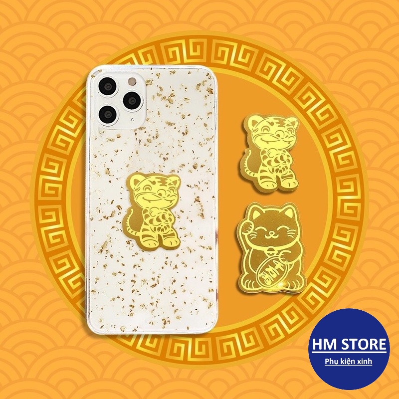 Miếng Dán Sticker Tài Lộc Mạ Vàng cho ốp lưng iphone 6/6plus/6s/6splus/7/7plus/8/8plus/x/xs/11/12/pro/max