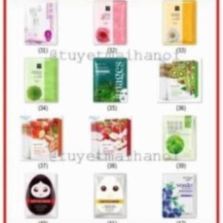 Combo 50 miếng mặt nạ dưỡng da cao cấp