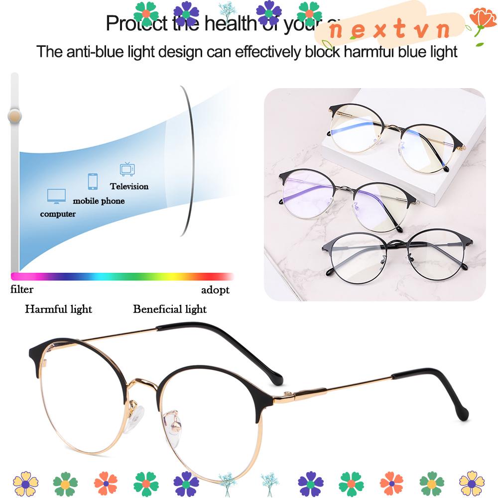 Mắt kính gọng kim loại chống tia UV siêu nhẹ phong cách thời trang cho nam và nữ