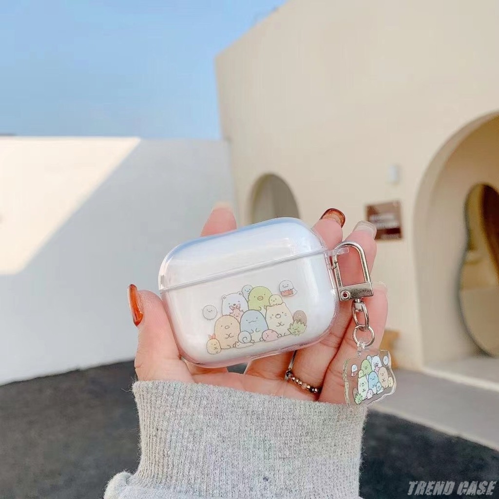 Vỏ Đựng Bảo Vệ Hộp Sạc Tai Nghe Airpods 1 / 2 / 3 Hình Sumikko Gurashi