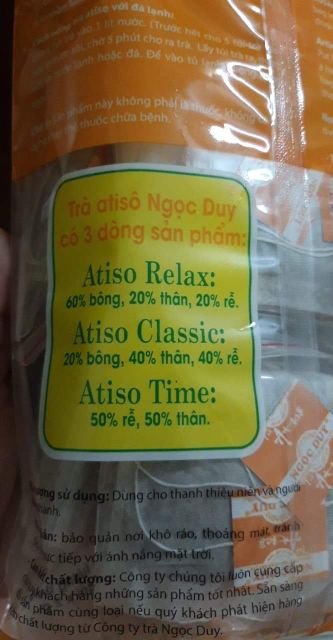 Trà Atiso Ngọc Duy