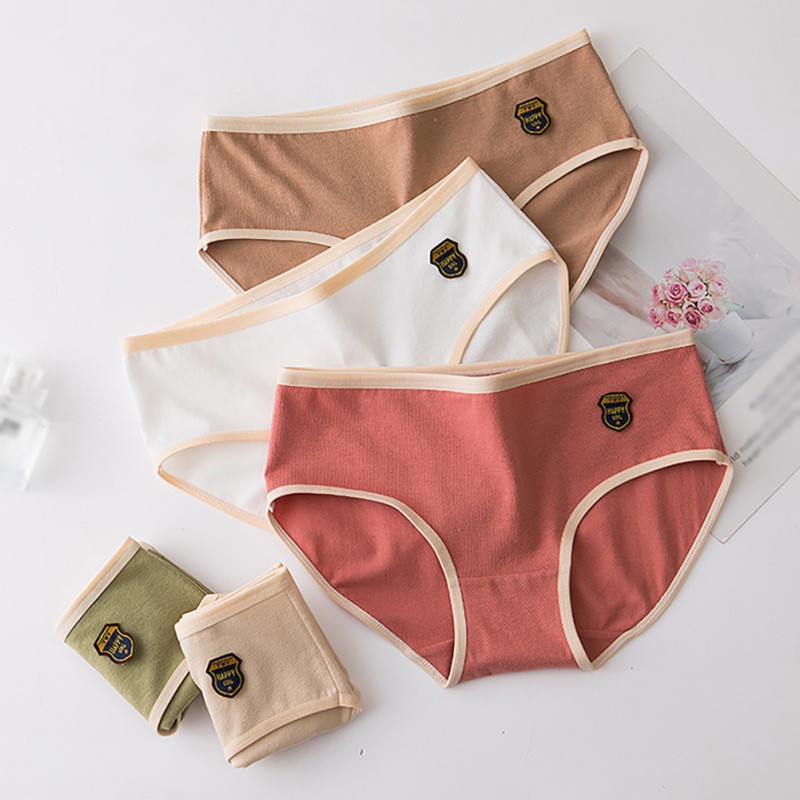 Quần Lót Cotton Không Đường May Thiết Kế Đơn Giản Cho Nữ