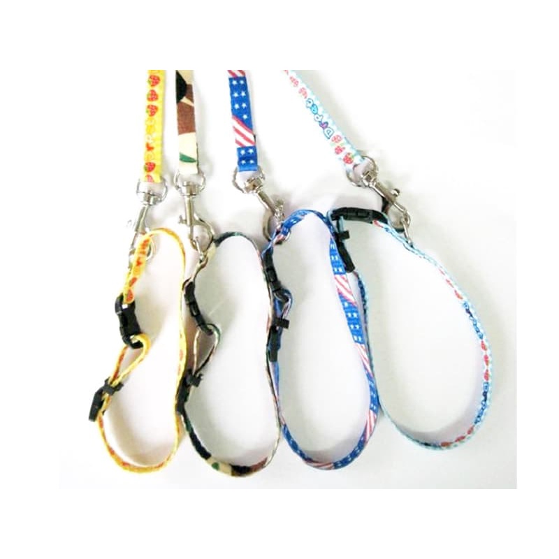 Dây xích chó, xích mèo loại vải 1 lớp kèm vòng cổ mỏng 1cm ⚡CHỈ 1 NGÀY⚡ - PET&JOI