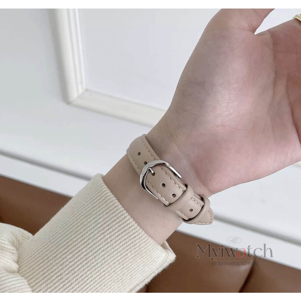 Dây Đeo Bằng Da Dành Cho Đồng Hồ Apple Watch serise7 6 SE 5 4 3 2 iwatch 41mm 45mm 40mm 42mm 38mm 44mm