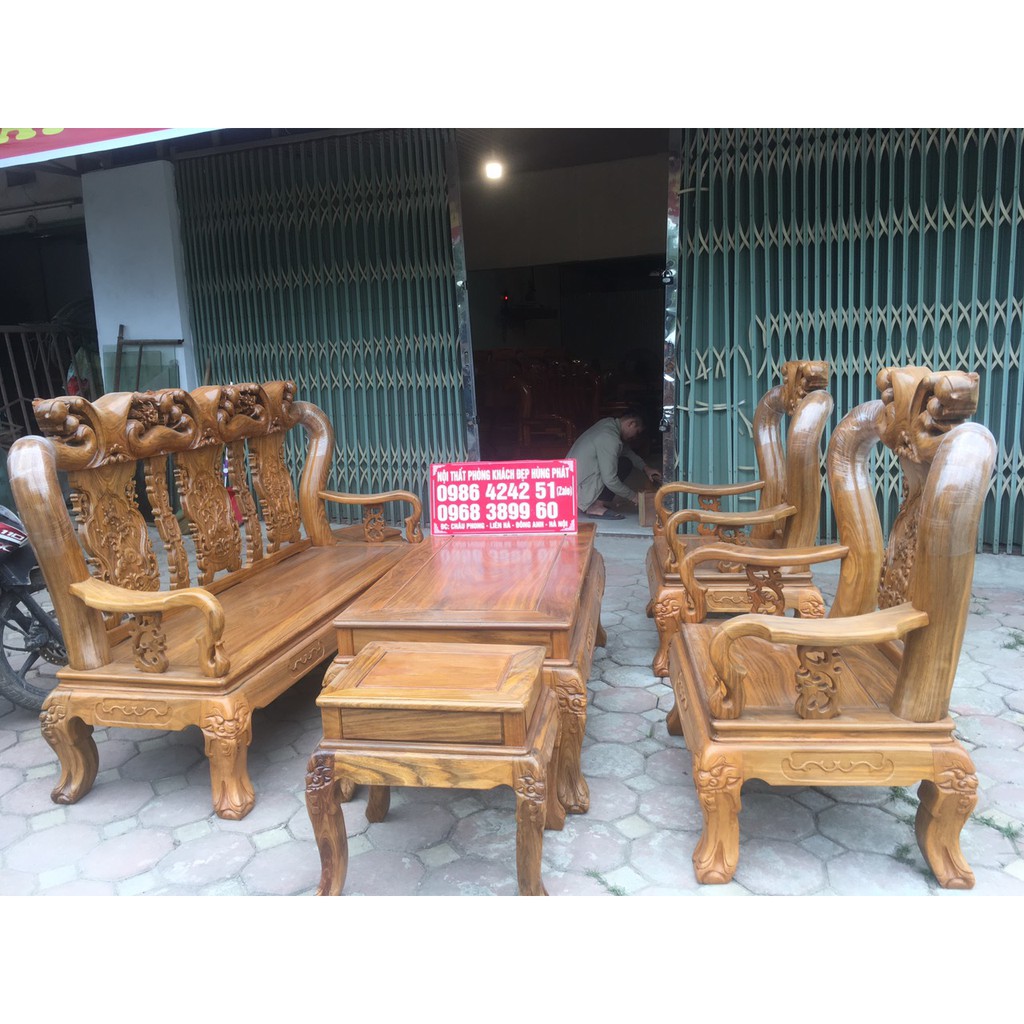 Bộ bàn ghế Minh Quốc Đào gỗ lim