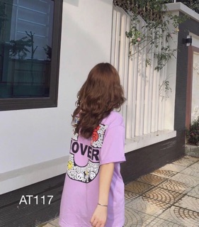🌞Áo Thun Form Rộng Tím Cover