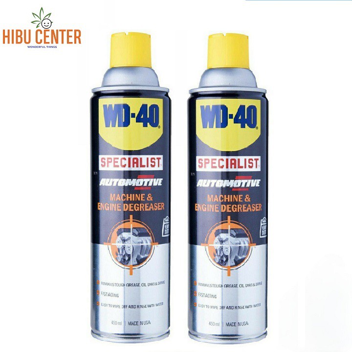 { Machine &amp; Engine Degrease } Chất tẩy nhờn dầu mỡ mạnh mẽ WD-40 450ml