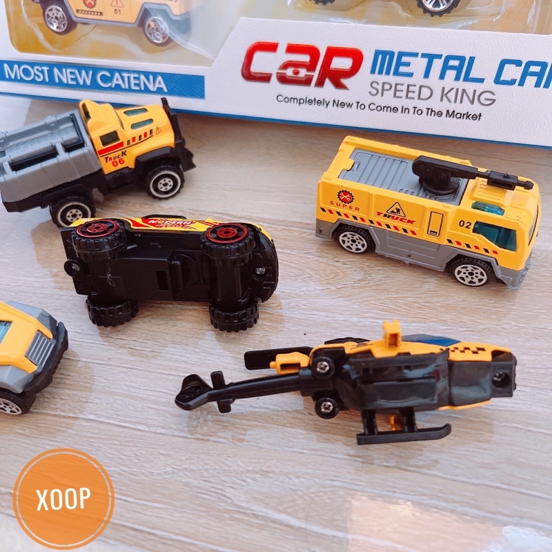 Đồ chơi ! Hộp xe công trình hợp kim 5 chi tiết mẫu mới 2022