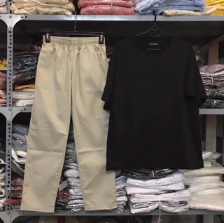 Sét áo thụng trơn+quần Kaki