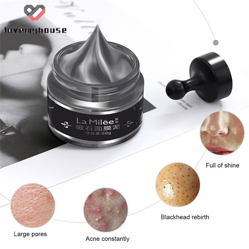 Mặt Nạ Bùn Nam Châm Loại Bỏ Mụn Đầu Đen Làm Sạch Sâu Se Khít Lỗ Chân Lông Và Làm Sáng Da Mặt