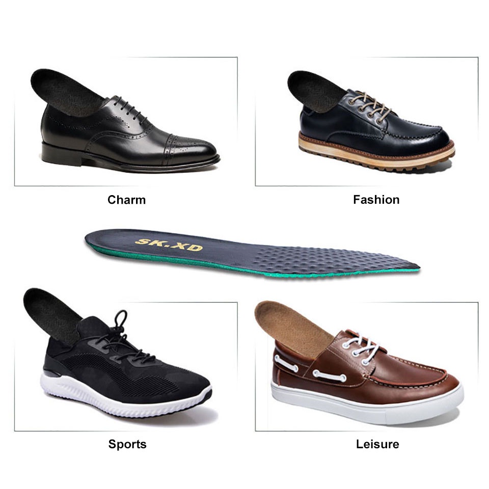 Miếng Lót Giày Thể Thao Bằng Da Thật Thấm Hút Mồ Hôi Thoáng Khí Cho Nam Và Nữ 35-46