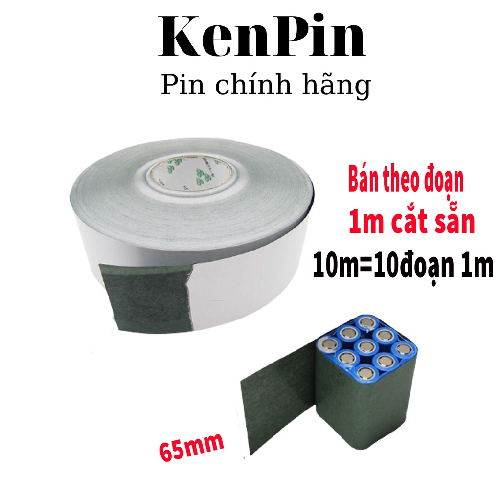 Giấy dán cách điện cách nhiệt cell pin 6.5cm cuộn 100m GD10