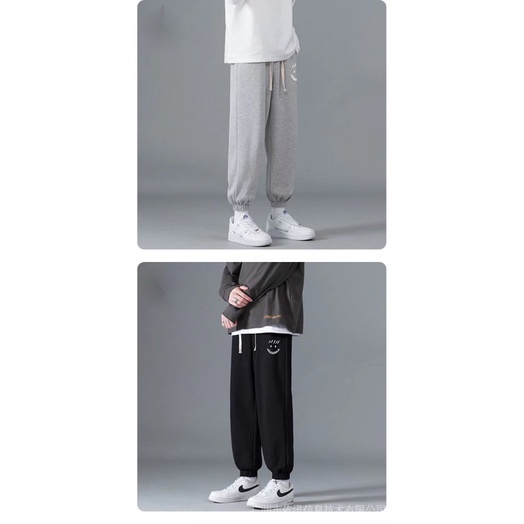 Quần Jogger Màu Đen Dáng Rộng d5 Năng Động Thời Trang Dành Cho Nam