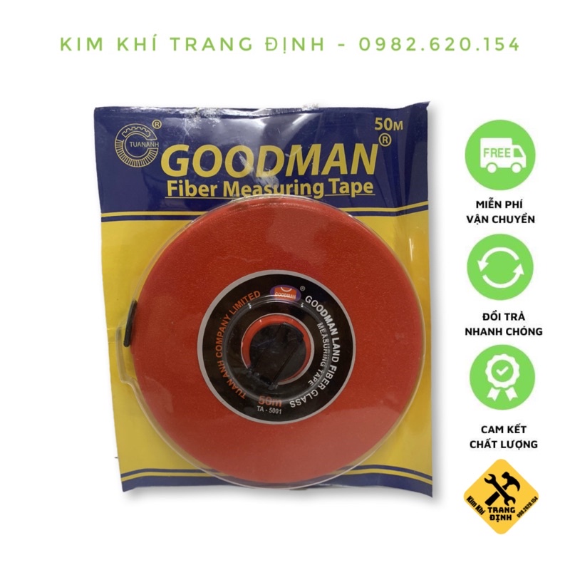 Thước cuộn 10m, 20m, 30m,50m GOODMAN