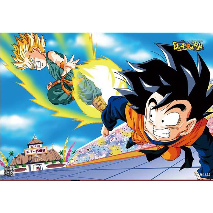 Set 8 tấm tranh poster to A3 Dragon Ball anime áp phích siêu chất