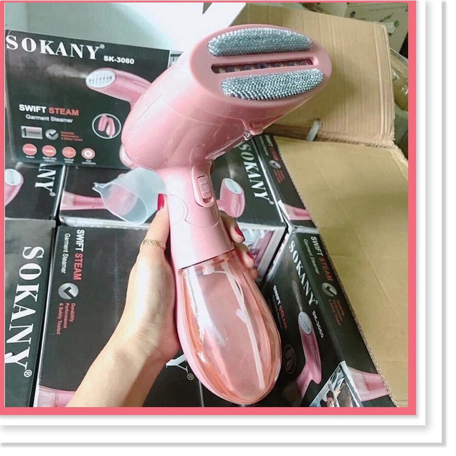 Bàn Là Hơi Nước ❤️ Bàn Là Mini Cầm Tay Gấp Gọn Sokany SK - 3060 Công Suất Lớn ❤️