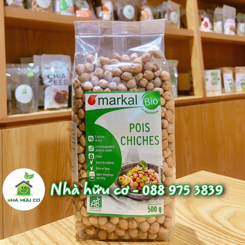 100g đậu gà hữu cơ Markal - Date: 2/2023 - Nhà Hữu Cơ