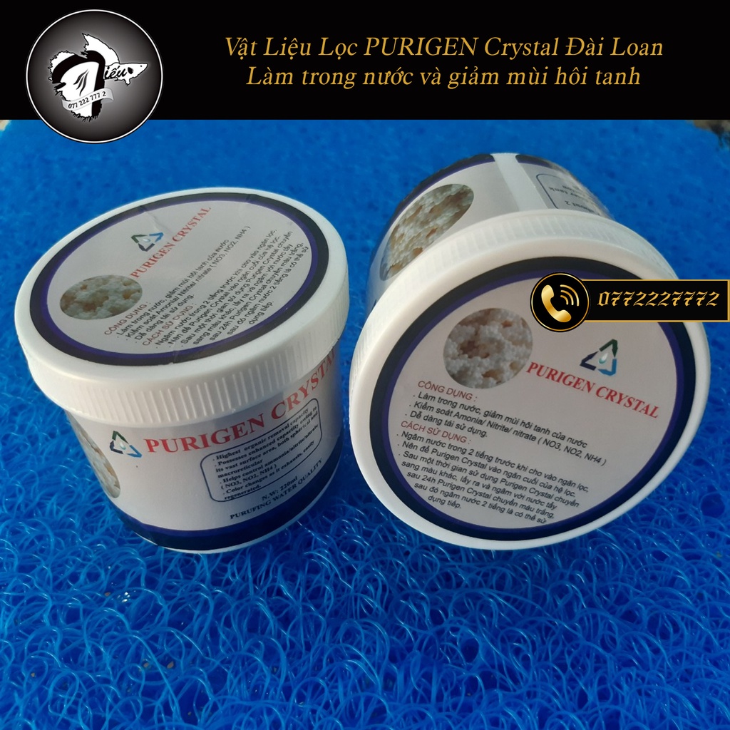 Vật Liệu Lọc PURIGEN  Crystal Đài Loan - Kiểm Soát NO3, Làm trong nước và giảm mùi hôi tanh