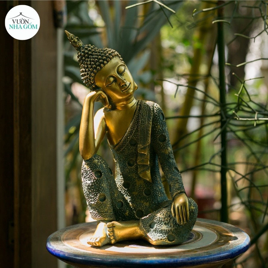 Tượng phật tam thế An nhiên_phong thủy trang trí nhà cửa xua tan lo âu, phiền muộn và cầu bình an.