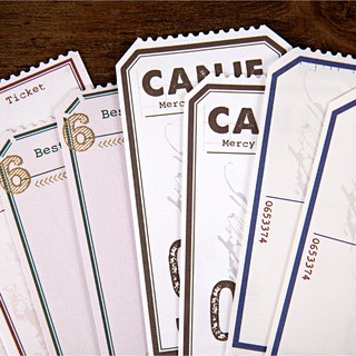 Thẻ travel note - retro bill