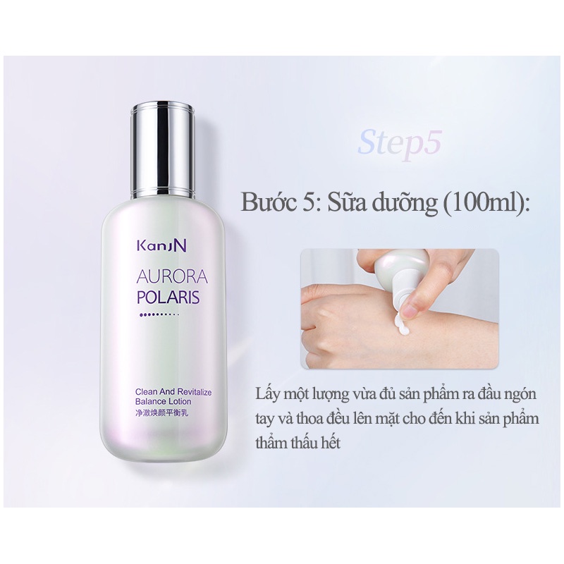 Bộ 9 món Cực quang sản phẩm chăm sóc da trắng sáng và làm sáng da HJN-T9