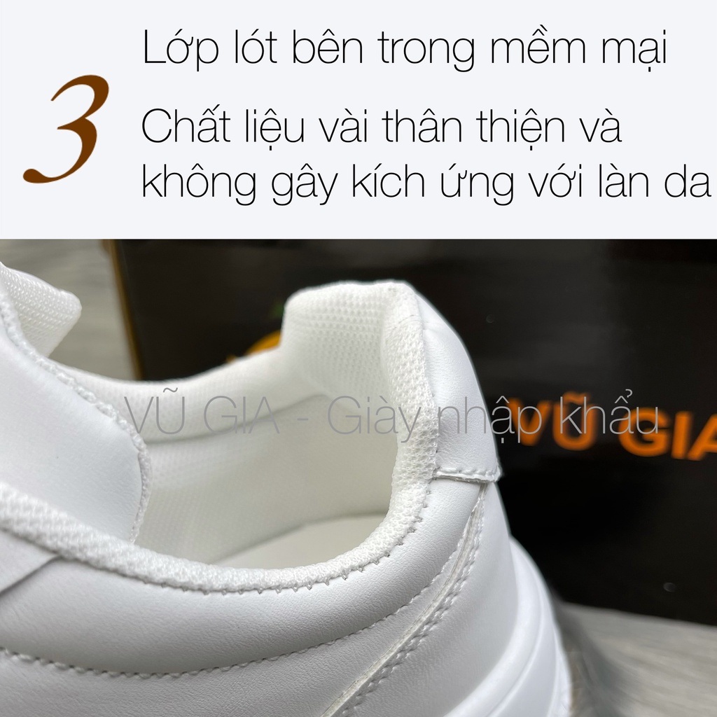 Giày thể thao nam cổ thấp nhập khẩu chính hãng Vũ Gia 52