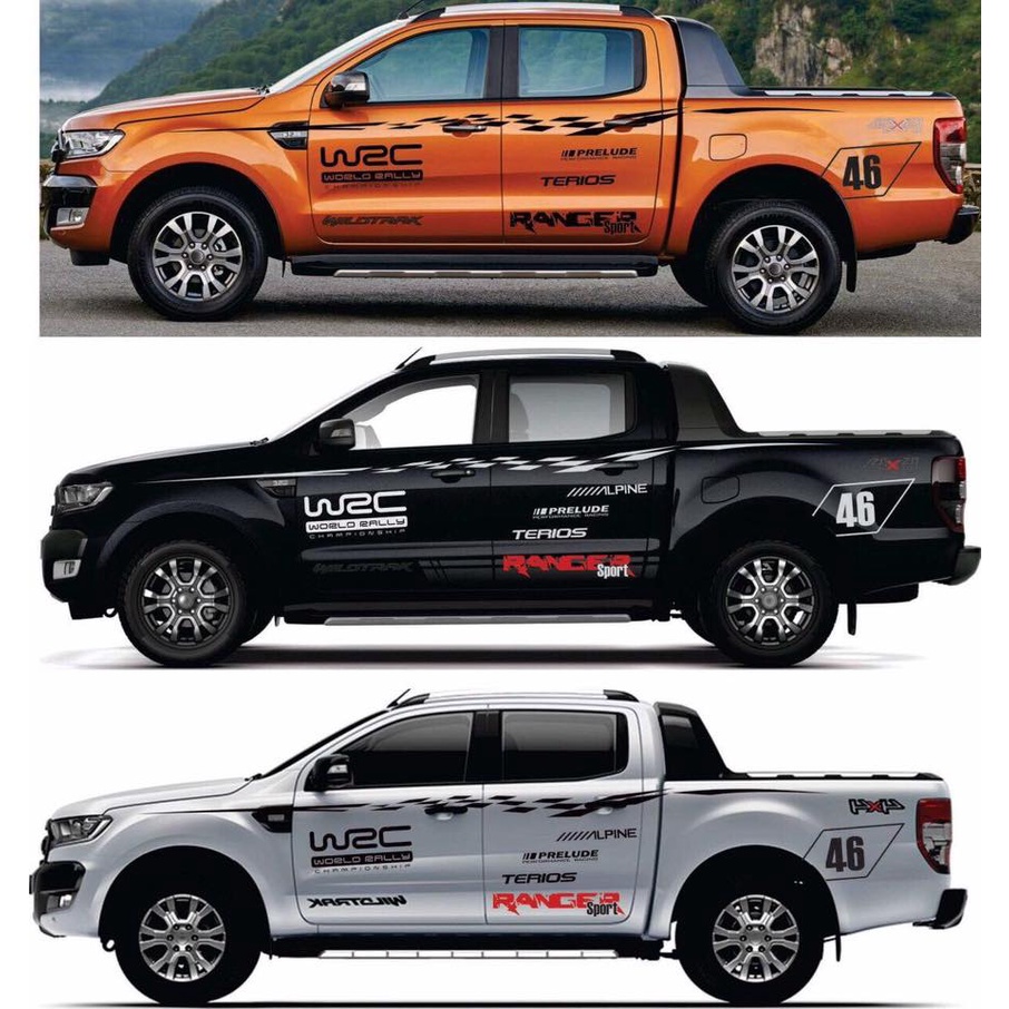 Tem Dán Sườn Xe Bán Tải Độ Thể Thao Khoẻ Khoắn - Tem cao cấp, bảo hành màu, không bong tróc