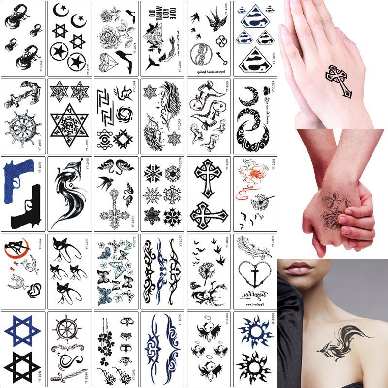 Combo 30 Tấm Hình Xăm Dán Flash Tattoo Tha Thu  Chống Thấm Nước 1652 bảo nhi shop