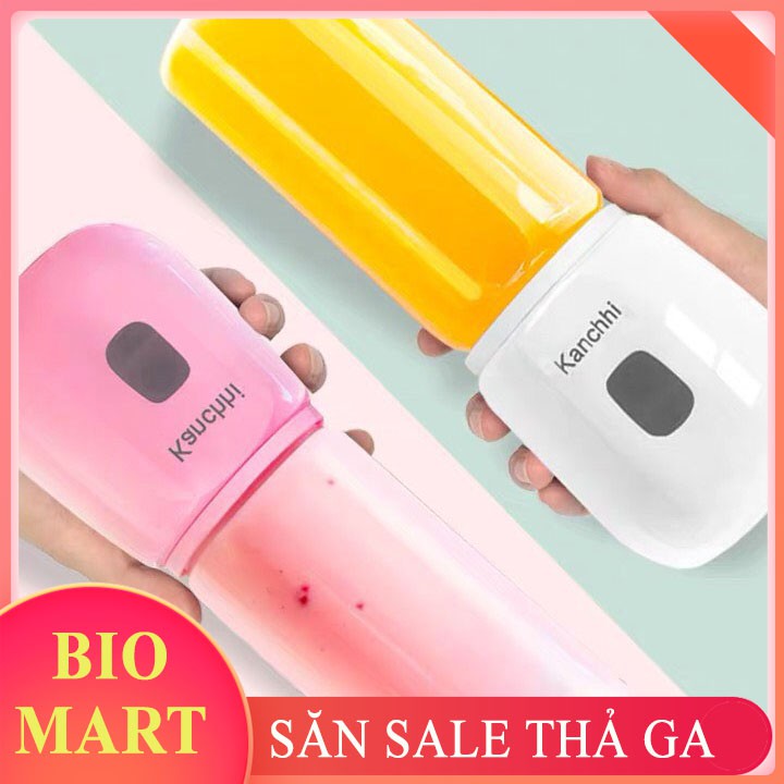 Máy xay cầm tay mini - Máy Xay Sinh tố Đa Năng Kanchhi 1 cốc nhỏ gọn