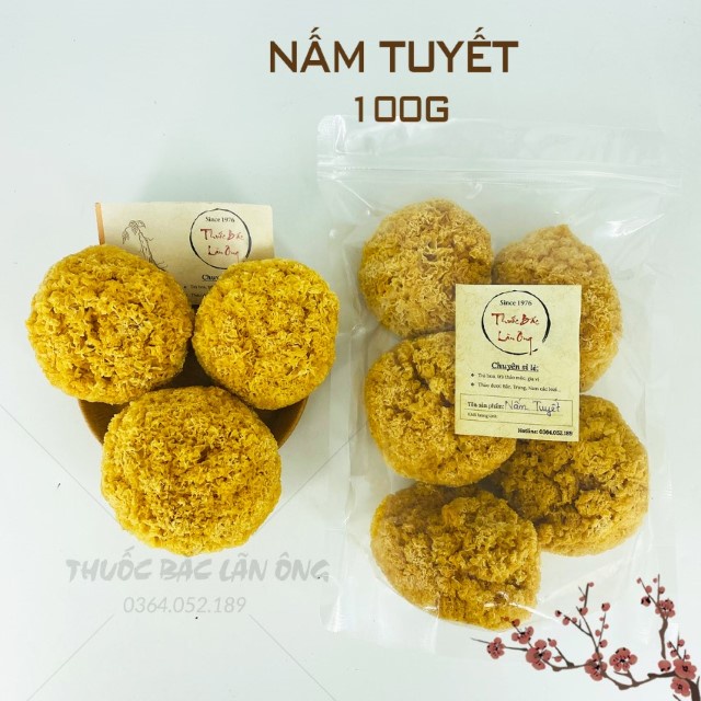 Nấm Tuyết Không Tẩy Thượng Hạng 100g (Ngân Nhĩ)