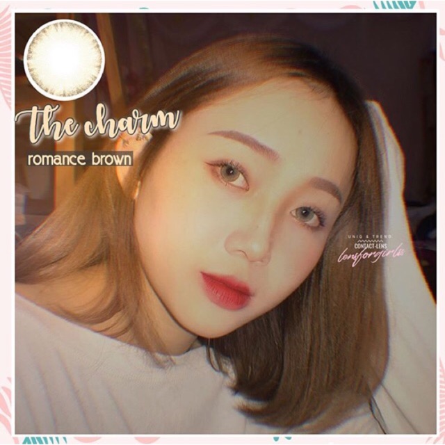 Kính áp tròng SIESTA - THE CHARM - ROMANCE BROWN dành cho mắt nhạy cảm - Pc Hydrogel | Hạn sử dụng 6 tháng