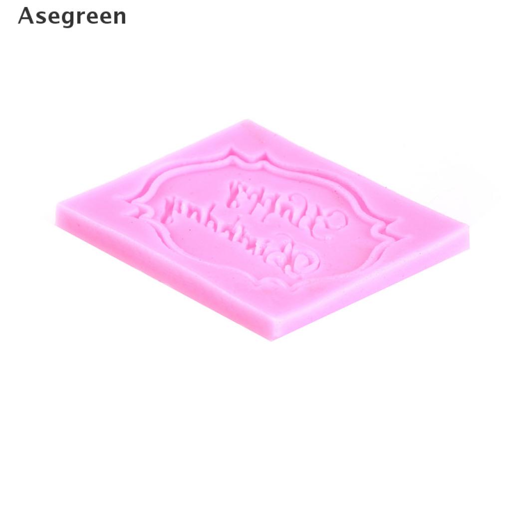 Khuôn Silicone Nhấn Bánh Chữ Happy Birthday